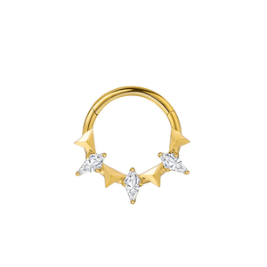 Vente en gros de bijoux de piercing corporel pour femmes, <span class=keywords><strong>anneau</strong></span> de nez à clic en acier chirurgical ASTM F136 G23, pavé de CZ blanc, cartilage de l'<span class=keywords><strong>oreille</strong></span>, tragus, hélix, <span class=keywords><strong>lobe</strong></span> - Product Image 4