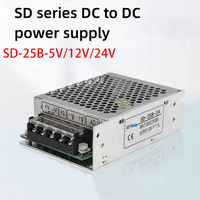 Mean Well SD seri 25W sakelar catu daya DC-DC 5V 12V 24V trafo konverter adaptor Driver untuk penggunaan industri 5A