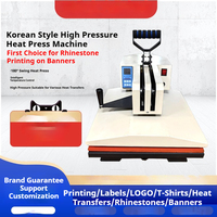 Presse à chaleur oscillante manuelle de style coréen pour t-shirts, bannières, casquettes
