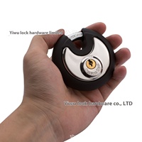 Housse de protection en caoutchouc souple de 70mm avec cadenas à disque rond en acier inoxydable de qualité alimentaire 304 en stock