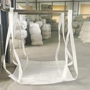 Palette souple <span class=keywords><strong>de</strong></span> qualité alimentaire <span class=keywords><strong>de</strong></span> 1-3 tonnes sac suspendu grand sac respirant avec fond plat pour la production <span class=keywords><strong>de</strong></span> ciment en plastique - Product Image 3