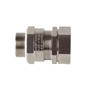 1/2NPT M20, M25, M50, M63, PG13.5 PG11 Singolo di Tenuta A Prova di Esplosione Del Tubo Flessibile Pressacavo In Ottone