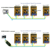 (bsc) (bsc)R4AVA07 0-5V/0-10V 7CH Modul Akuisisi Analog Tegangan RS485 Modbus RTU R4