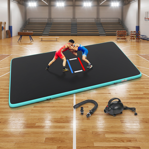 FBSPORT Colchoneta Inflable de Lucha Libre de 16 Pies, Tatami Inflable para Karate, Tatami Inflable para Artes Marciales - Product Image 1