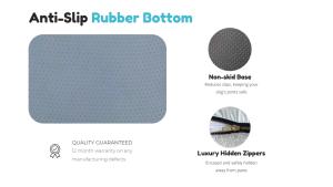 Rampa para escaleras de perro Azul de lujo, espuma extraíble de alta calidad, estampado de pata de perro con triple estampado Universal para gatos pequeños, perros, camas para mascotas - Product Image 5