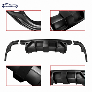 ดิฟฟิวเซอร์หลัง ABS V2 สำหรับ Jeep Grand Cherokee <span class=keywords><strong>SRT</strong></span> SRT8 ปี 2012-2022 ไม่มีไฟ LED  ชุดแต่งกันชน - Product Image 4
