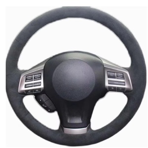 Couverture de tresse de volant de voiture personnalisée en daim souple 100% pour Subaru Forester Impreza Legacy Exiga accessoires d'intérieur automobile - Product Image 1