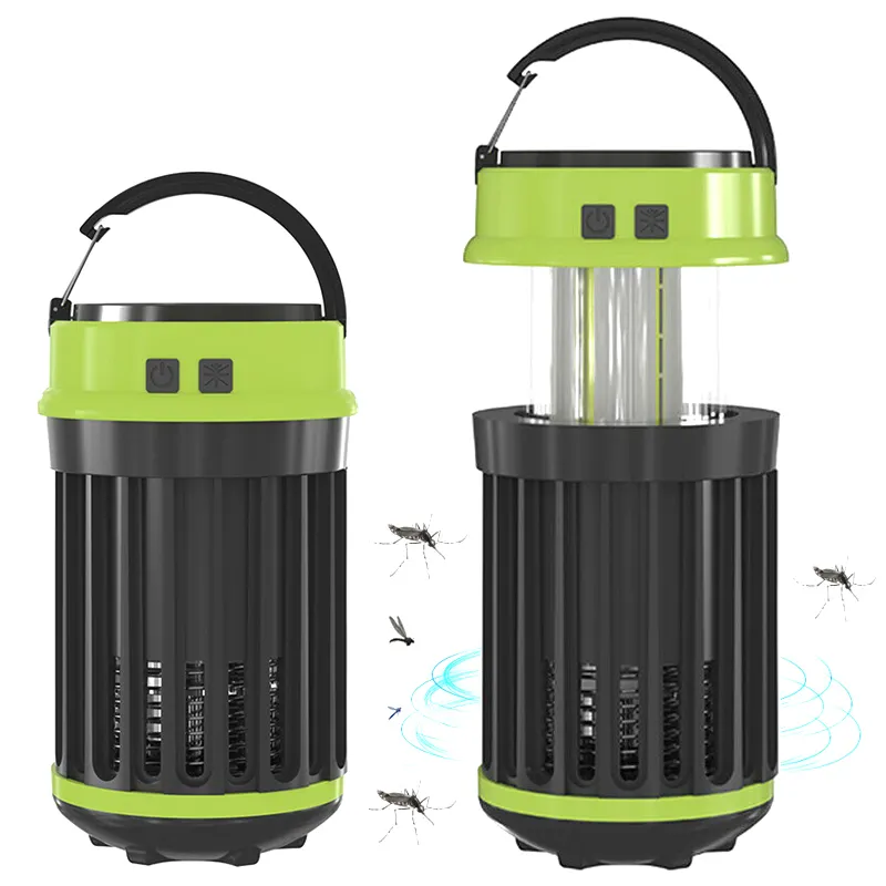 Портативная Светодиодная лампа-убийца от комаров, Аккумуляторный Телескопический походный фонарь 2 в 1 с USB-зарядкой для отдыха на открытом воздухе, походов