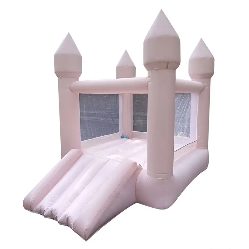 6x8FT pastel pink inflatable household bounce house marcaroon bouncer for girls inflatable christmas indoor decorations jumper