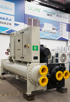 Refroidisseur à vis commercial d'occasion refroidi par eau 752 kW, grande capacité, CVC 380 V, système de refroidissement économe en énergie