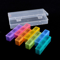 Boîte à pilules en plastique, supports de stockage hebdomadaire pilule 7 jours conteneur boîte organisateur soins de santé médecine pilule boîte