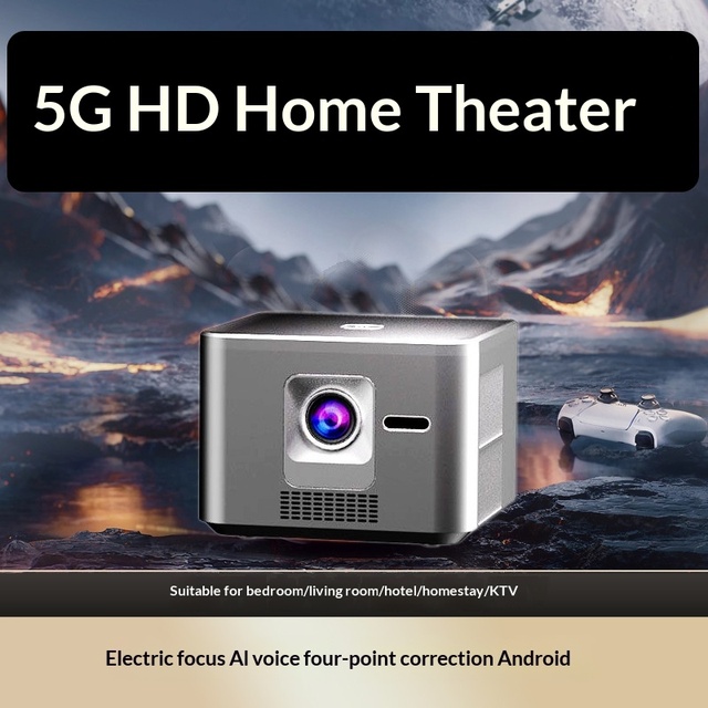 Laser Projector 3 4K XMTYY03NKYS Triple Colors 1000 CVIA Lumens HDTV Home Theater Portable 3D Remote Control