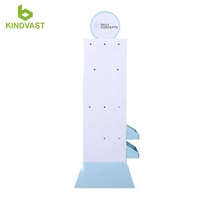 Présentoir de plancher de crochet de carton personnalisé Offre Spéciale présentoir de chaussettes en carton pour supermarché