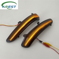 2PCS Dynamic LED Side Mirror Blinker Lights Turn Signal Lamps Pour Peugeot 2008 208 2013-2020 Pour Citroen C3 C4 Cactus 2016-