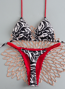 Nuevo <span class=keywords><strong>Bikini</strong></span> Brasileño de Corte Alto <span class=keywords><strong>con</strong></span> Estampado Floral, Traje de Baño de 2 Piezas, 2026 - Product Image 2
