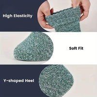 Chaussettes en laine en gros, chaussettes d'hiver en polaire, chaussettes épaisses, chaudes, respirantes, douces, avec logo personnalisé, OEM, chaussettes d'intérieur