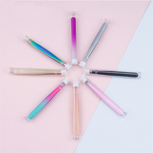 Pinzas de Cejas Inclinadas de Acero Inoxidable con Logotipo Personalizado, Pinzas para Cejas para Mujeres y Hombres, Herramienta de Precisión para Depilación de Cejas - Product Image 5