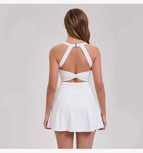 Aoyema, ropa de yoga para mujer, ropa deportiva sin mangas de secado rápido, gran belleza, espalda, bádminton, vestido de fitness, ropa de tenis - Product Image 5