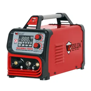 Gasless 110 V/220 V พลังงานสูง Gasless Mig 160 เครื่องเชื่อม Mini Mig/Mma/Tig เครื่องเชื่อม