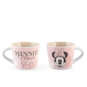 Minnie Mouse Cartoon Ceramic Coffee Mug 90cc <b>Pink</b> Design Character Print for <b>Presents</b> - Product Image 1