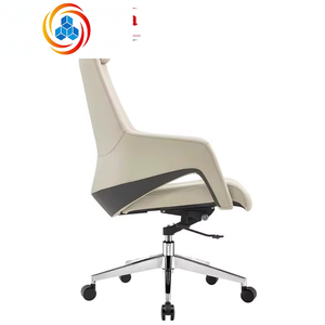 Silla Ejecutiva Moderna de Cuero de Lujo con Respaldo Alto, Reposacabezas Ajustable y Función Giratoria para Escritorios de Jefes/Gerentes - Product Image 1