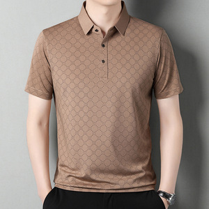 <span class=keywords><strong>T</strong></span>-shirt à manches courtes pour homme en coton respirant décontracté - Product Image 4