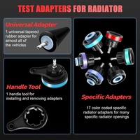 Kit de testeur de pression de radiateur universel 14/28 pièces, type vide, pour système de refroidissement, détecteur de fuite de réservoir d'eau, outil de diagnostic