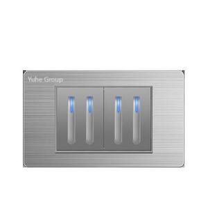Yuhe Group Metal Wall <b>Switch</b> 1 Gang 1 Way 10A 230V Touch Control Minimalist IP20 - Product Image 6