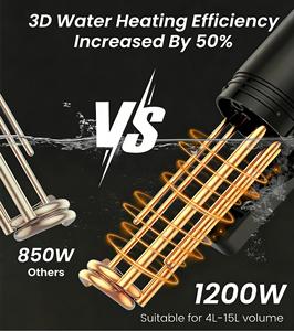 Machines et bâtons de cuisson <span class=keywords><strong>sous</strong></span> <span class=keywords><strong>vide</strong></span> en acier inoxydable CE, circulateurs à immersion 1200W, contrôle précis de la température et du temps pour usage domestique - Product Image 4