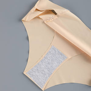 Tanga de mujer sin costuras de alta calidad, transpirable, ecológica, antibacteriana, de tiro bajo, con logo teñido liso en la cintura. - Product Image 3