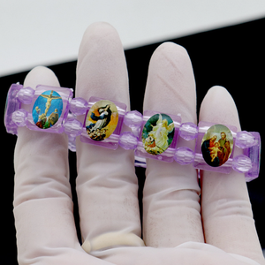 <span class=keywords><strong>Bracelet</strong></span> élastique populaire en PVC avec perles de prière religieuses, style chapelet - Product Image 2