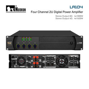 Amplificateur audio numérique 4 canaux haute puissance <span class=keywords><strong>2500</strong></span> W Classe D 1U avec transformateur et multi-condensateurs pour caisson de basses - Product Image 1