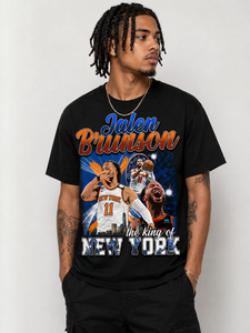 <span class=keywords><strong>Camiseta</strong></span> de Hombre con Gráfico Vintage de <span class=keywords><strong>Baloncesto</strong></span> de los <span class=keywords><strong>New</strong></span> <span class=keywords><strong>York</strong></span> <span class=keywords><strong>Knicks</strong></span> de Jalen Brunson en PNG de Alta Calidad - Product Image 1