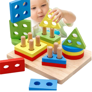 Montessori sviluppo sensoriale blocchi di costruzione giocattoli creativi in legno <span class=keywords><strong>per</strong></span> l'<span class=keywords><strong>intelligenza</strong></span> dei bambini di apprendimento <span class=keywords><strong>giochi</strong></span> educativi <span class=keywords><strong>per</strong></span> - Product Image 1