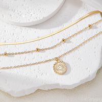 KISSWIFE 2025 nouvelle mode coeur Triple couches pendentif collier pour femmes filles bijoux