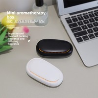 Diffuseur d'aromathérapie portable transfrontalier mini, sans brouillard, alimenté par huiles essentielles, pour voiture et maison, dispositif de parfumation silencieux