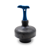 Piston de toilette portable à longue poignée, personnalisé, résistant, rouge, Mini salle de bain, en caoutchouc, accessoires de toilette