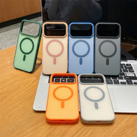 Coque de téléphone en acrylique anti-chute à sensation de peau et couleurs contrastées magnétiques pour iPhone 18 Pro Max/17 Air/16E/15 Plus/14/13 – Vente en gros usine
