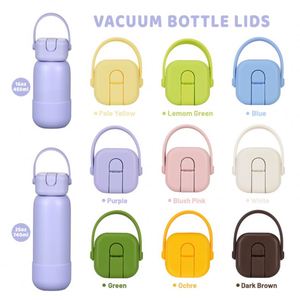 Bouchons de rechange isolants en plastique PP anti-fuite avec paille pour gobelet en acier inoxydable, multicolores - Product Image 2
