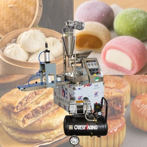 Máquina Automática para Hacer Panecillos Triangulares y <span class=keywords><strong>Momu</strong></span> con Motor, Acero Inoxidable de Grado Alimenticio, Capacidad de 500-3000 Piezas/Hora - Product Image 3