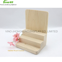 Support de présentation moderne à 3 niveaux en bois léger pour bouteilles et huiles essentielles, facile à assembler pour une utilisation sur bureau ou comptoir