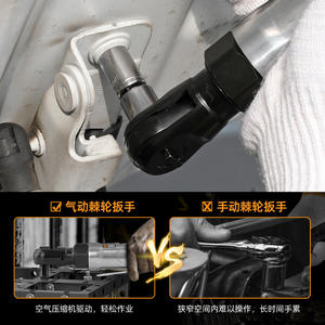 Clé pneumatique Oldani 1/4 pouce à cliquet à angle droit, outil pneumatique pour la réparation de vélos et de motos - Product Image 4