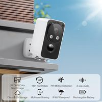 New Camera 2K HD Indoor/Outdoor Wi-Fi Smart Home Security Camera with Ai Detection 2-Way Audio Waterproof Battery Camera