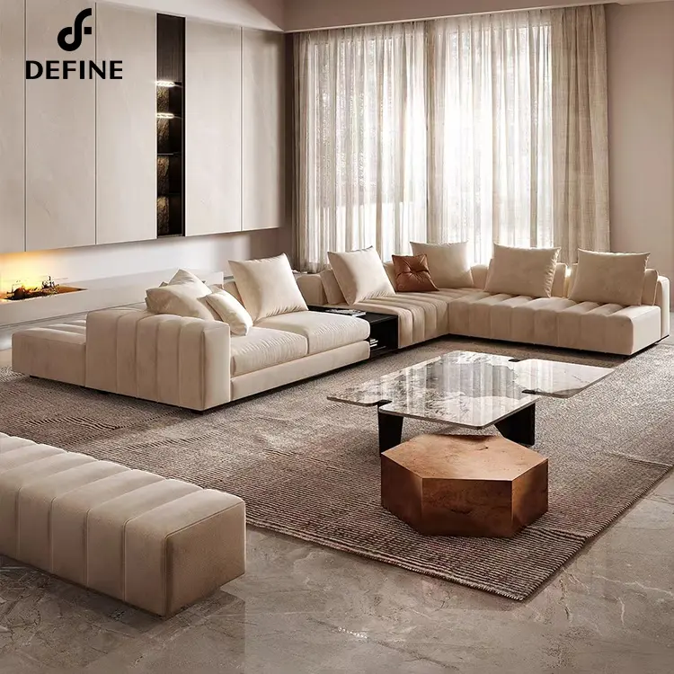 Лидер продаж 2022, набор диванов для гостиной, популярный кожаный диван с подлокотником