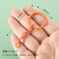 Porte-clés à fermoir homard, couleur bonbon, boucle séparée, accessoires de porte-clés en métal DIY, connecteur, peinture pour la pâtisserie, porte-clés homard