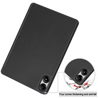 Étui à rabat en cuir PU avec support pliable pour Redmi Pad Pro 12,1 pouces 2024 avec porte-stylet, coque arrière antichoc en TPU pour tablette intelligente