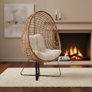 Leisure Rattan Chair Aluminum Frame Waterproof Cushion for Outdoor/Indoor Use Balcony Patio <b>Garden</b> <b>Set</b> - Product Image 4