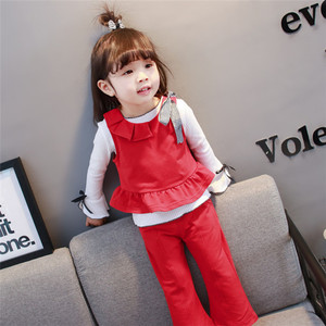 Khaki Kids Children Vest Shirts Long Sleeve Bulk Cargo <b>Pants</b> Toddler Clothes Flared Trousers - Product Image 4