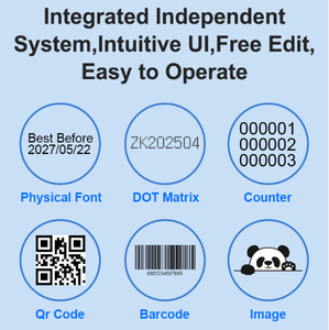 Nueva Impresora de Inyección de Tinta Automática Portátil de Escritorio para Pequeñas Empresas, para Bolsas de Papel, Cajas de <span class=keywords><strong>Pizza</strong></span> y Vasos de Papel - Product Image 2