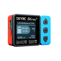 SkyRC B6neo Chargeur intelligent DC 200W PD 2S-6S Déchargeur de batterie LiPo Re-peak NiMH NiCD LiHV NiCd PB Li-ion Balance Chargeur rapide